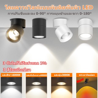 โคมไฟดาวน์ไลท์ led ไฟสปอตไลท์ พับเก็บได้ Downlight โคมไฟเพดา…