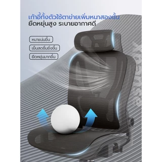 Xpanse w902 รองรับหลังล่างปรับได้ เก้าอี้สุขภาพ ตาข่ายสองชั้น ไม่อับ ระบายอากาศ เก้าอี้สำนักงาน สวมที่รองศีรษะแบบปรับได้ 2D เก้าอี้เกมมิ่ง