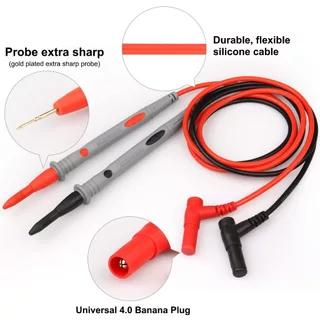 Digital Multimeter Testing Leads 1000V 20A สายมิเตอรวัดไฟ สายมิเตอร์หัวเข็ม สายมัลติมิเตอร์อย่างดี