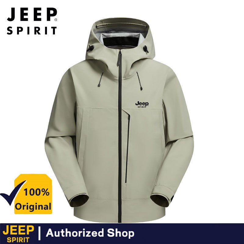 เสื้อแจ็คเก็ต JEEP SPIRIT กันน้ำ ออกแบบสำหรับผู้ชายในฤดูใบไม้ผลิ