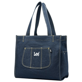 Lee กระเป๋าสะพายไหล่กระเป๋าผ้ายีนส์ลําลองสาวความจุขนาดใหญ่