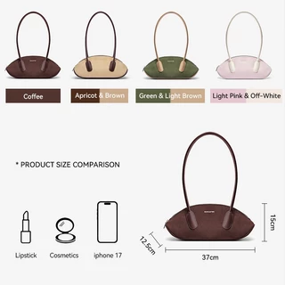 BOSTANTEN Paseo Bag กระเป๋าสะพายไหล่ผู้หญิงทันสมัย ​​สไตล์เกาหลี ทรงเพรียวบาง สีสันอ่อนโยน ใช้ได้หลากหลายโอกาส