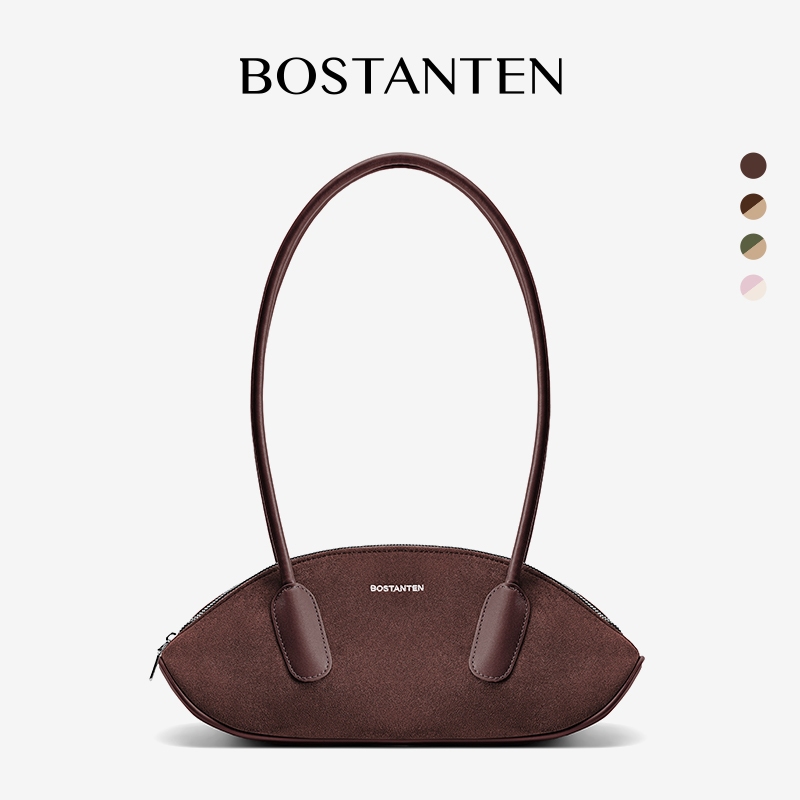 BOSTANTEN Paseo Bag กระเป๋าสะพายไหล่ผู้หญิงทันสมัย ​​สไตล์เกาหลี ทรงเพรียวบาง สีสันอ่อนโยน ใช้ได้หลากหลายโอกาส