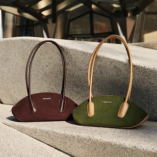 BOSTANTEN Paseo Bag กระเป๋าสะพายไหล่ผู้หญิงทันสมัย ​​สไตล์เกาหลี ทรงเพรียวบาง สีสันอ่อนโยน ใช้ได้หลากหลายโอกาส