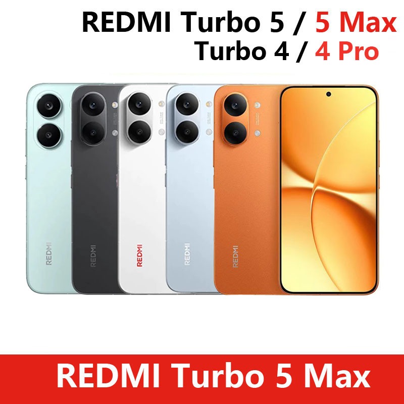 ยี่ห้อใหม่ REDMI Turbo 5 MediaTed ขนาด 8500 Ultra / REDMI Turbo 5 Max / 5G สมาร์ทโฟน / Redmi Turbo 4 ขนาด 8400-Ultra / Redmi Turbo 4 Pro Snapdragon 8s Gen 4