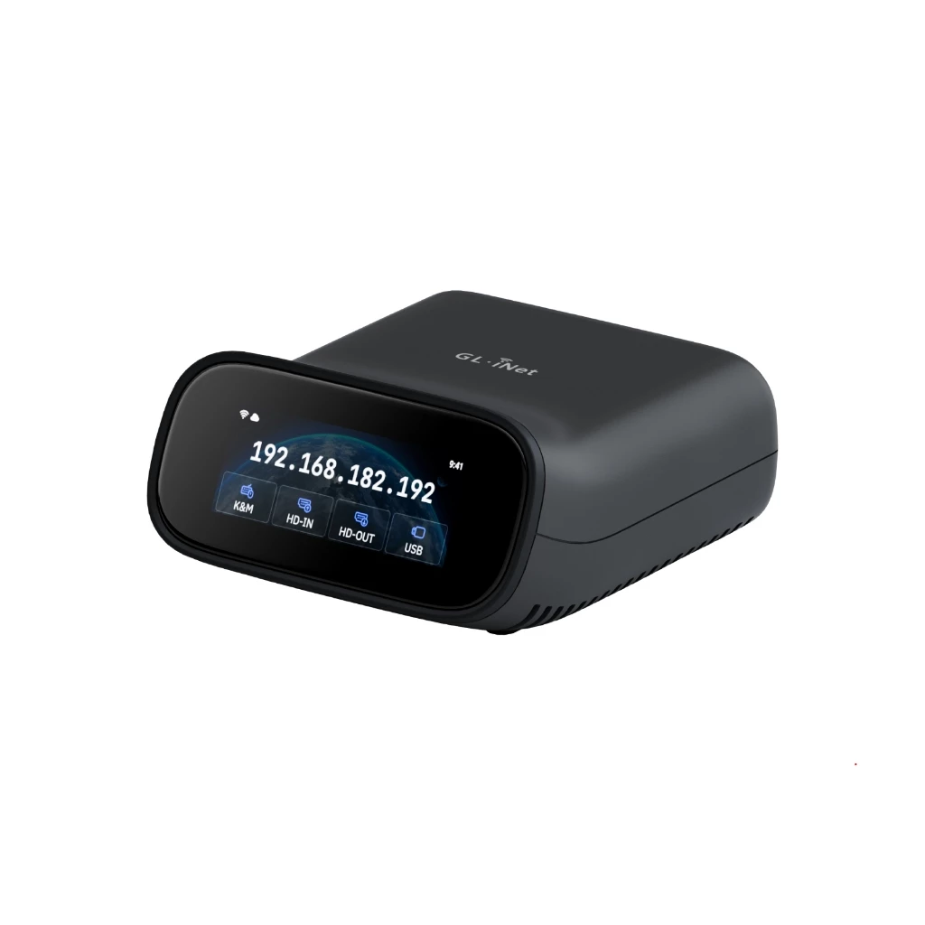 GL.iNet Comet Pro (GL-RM10) รีโมท KVM Over Wi-Fi, Dual Band Wi-Fi 6, 4K@30FPS Passthrough, หน้าจอสัมผัส, 32GB eMMC, Tailscale รองรับระยะไกลและตําแหน่งสําหรับ ATX