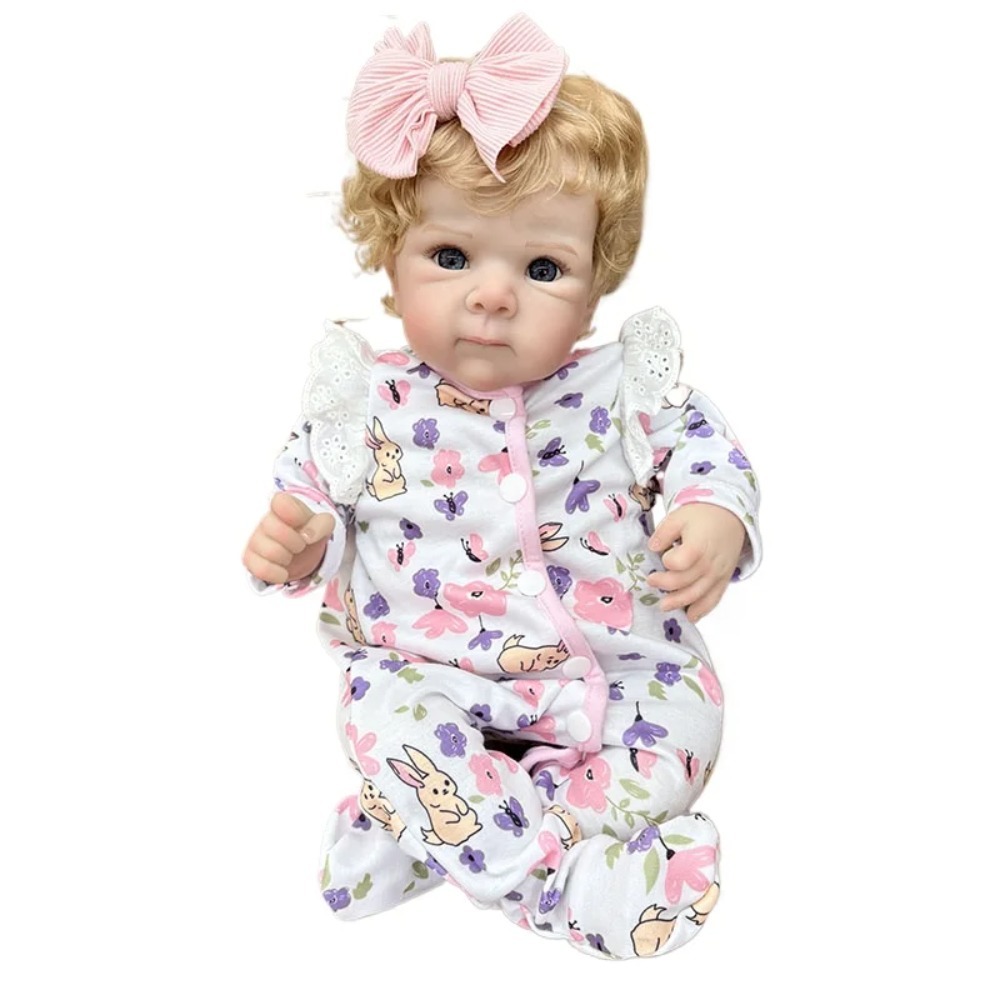 18 "45ซม.น่ารักทารกแรกเกิดตุ๊กตาReborn Bettieกับผมทองเหมือนจริงตุ๊กตาเด็ก3DผิวโทนHandmade Artตุ๊กตาB