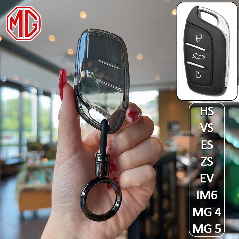 MG ฝาครอบกุญแจ MG 4/MG 5/HS/VS/ES/ZS/EV/IM6 เคสกุญแจรถ IM6 ปลอกกุญแจ HS เคสกุญแจ MG 4 ปลอกกุญแจพวงกุ