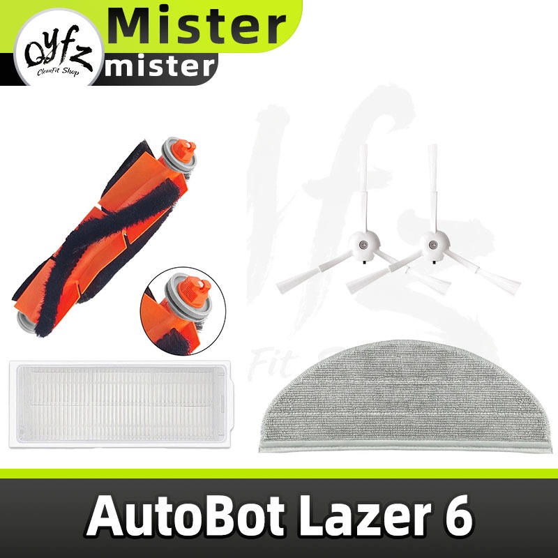 Qyfz ปรับให้เข้ากับชุดเครื่องดูดฝุ่นหุ่นยนต์ดูดฝุ่น AutoBot Lazer 6