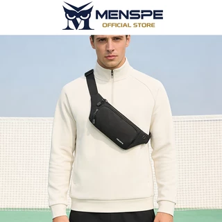 Menspe Mens กระเป๋าคาดเอวกีฬา Unisex Cross Body Bag กระเป๋าคาดหน้าอกปรับกระเป๋าวิ่งกันน้ําออกกําลังกาย
