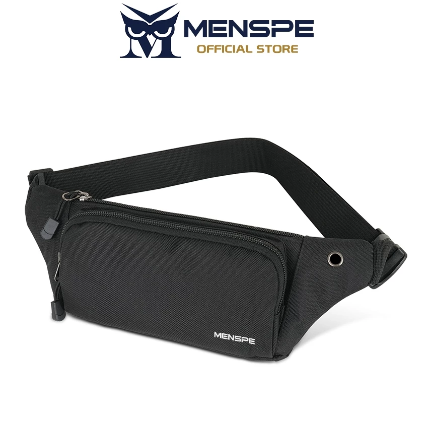 Menspe Mens กระเป๋าคาดเอวกีฬา Unisex Cross Body Bag กระเป๋าคาดหน้าอกปรับกระเป๋าวิ่งกันน้ําออกกําลังกาย