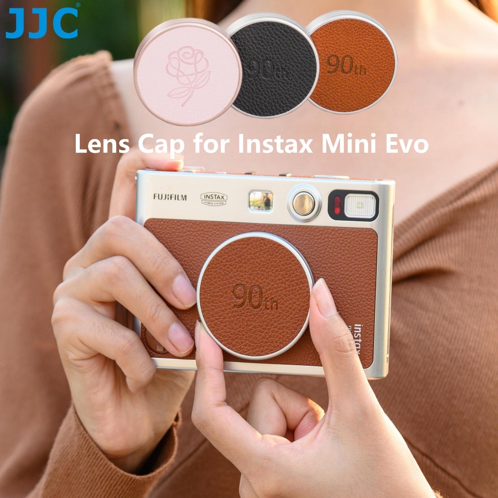 JJC Lens Cap ฝาครอบเลนส์สําหรับ Fuji Fujifilm Instax Mini EVO กล้องฟิล์มทันที