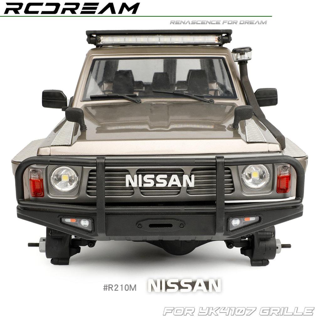Rcdream จําลอง Nissan โลโก้สําหรับ 1/10 YIKONG YK4107 RC รุ่นรถ Crawler อัพเกรดการปรับเปลี่ยนอุปกรณ์