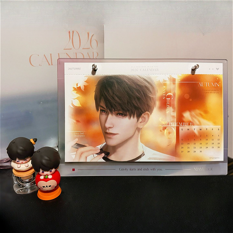 In stock Love and Deepspace Game Merch 2026 ปฏิทินตั้งโต๊ะที่ระลึก – All Character Edition 3J6M