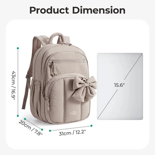BAGSMART 15.6 นิ้ว กระเป๋าเป้สะพายหลังสำหรับแล็ปท็อป ออกแบบมาเพื่อความสะดวกในการสวมใส่ ใช้งานได้หลากหลายโอกาส เช่น การเดินทางและการศึกษา เหมาะสำหรับทั้งผู้หญิงและผู้ชาย