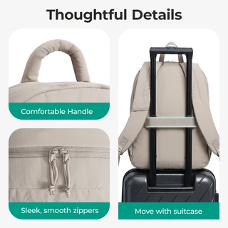 BAGSMART 15.6 นิ้ว กระเป๋าเป้สะพายหลังสำหรับแล็ปท็อป ออกแบบมาเพื่อความสะดวกในการสวมใส่ ใช้งานได้หลากหลายโอกาส เช่น การเดินทางและการศึกษา เหมาะสำหรับทั้งผู้หญิงและผู้ชาย