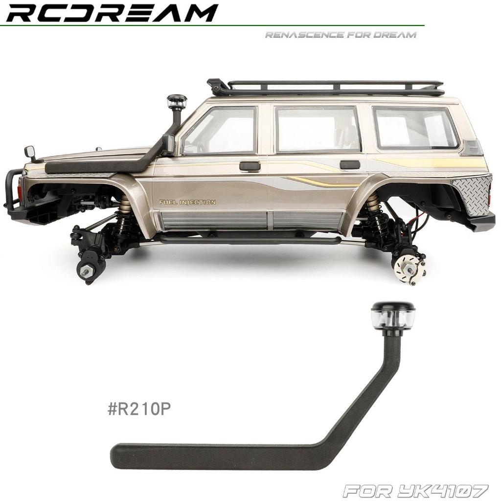 Rcdream จําลองรถ wading snorkel สําหรับ 1/10 YK4107 RC รุ่นรถ Crawler อัพเกรดการปรับเปลี่ยนอุปกรณ์เส