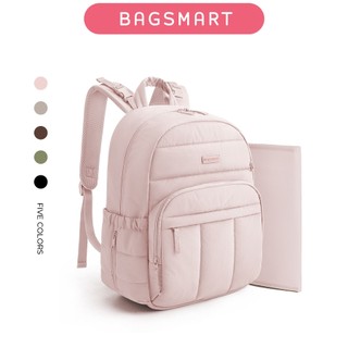 BAGSMART Mommy Backpack Diaper Bag Portable Insulated Maternity Hospital Bag Waterproof with Multiple Compartments