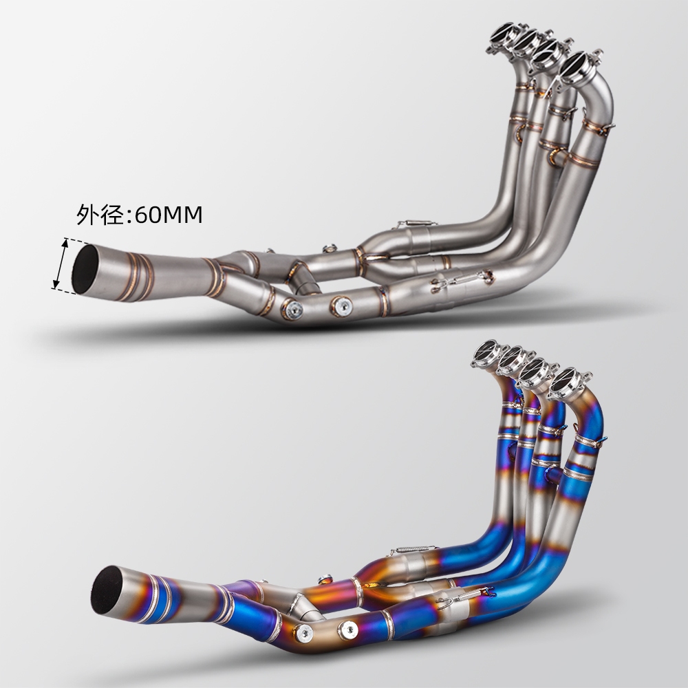 เหมาะสําหรับ BMW S1000RR S1000-RR ด้านหน้าสแตนเลส retrofit ท่อร่วมไอเสียสําหรับ 60 มม.การเชื่อมต่อท่อไอเสียระบบ 2019-2023