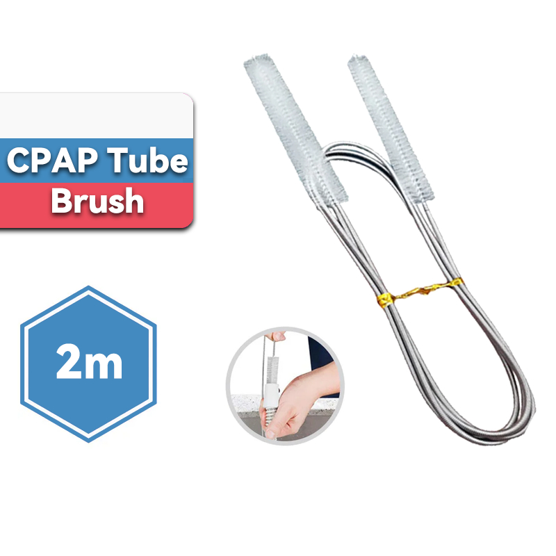หน้ากาก CPAP และชุดแปรงทําความสะอาดท่อ CPAP ทําความสะอาดแปรงซัพพลายเออร์เหมาะสําหรับมาตรฐาน 22 มม.และ 19 มม. ท่อเส้นผ่านศูนย์กลาง 1.3-2.1 ม.