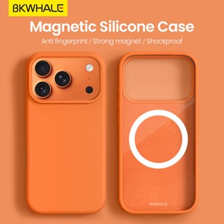 BKWHALE ซิลิโคนเหลวแม่เหล็กดูดเคสโทรศัพท์สําหรับ iPhone 17Pr…