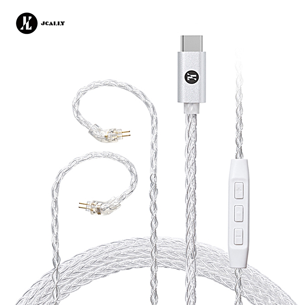 JCALLY TC30 PRO Type-C หูฟังอัพเกรดสาย MMCX/QDC/0.78/0.75 Connector HiFi Sound Noise Cancelling สายส