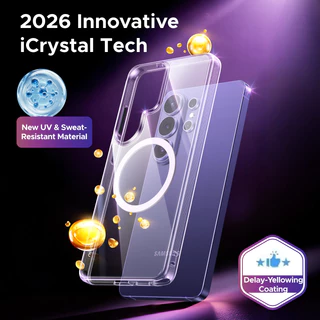 【Samsung S26 Series】UGREEN เคสโทรศัพท์แม่เหล็กโปร่งใสหรือสีดำ ป้องกันกระแทก Crystal Clear Original Protection Series Magnetic Transparent Phone Case สําหรับ Samsung S26 Ultra