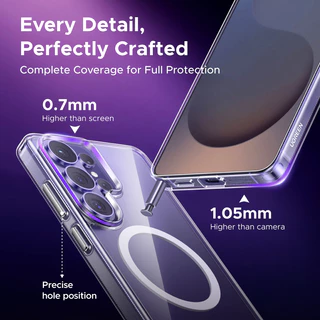 【Samsung S26 Series】UGREEN เคสโทรศัพท์แม่เหล็กโปร่งใสหรือสีดำ ป้องกันกระแทก Crystal Clear Original Protection Series Magnetic Transparent Phone Case สําหรับ Samsung S26 Ultra