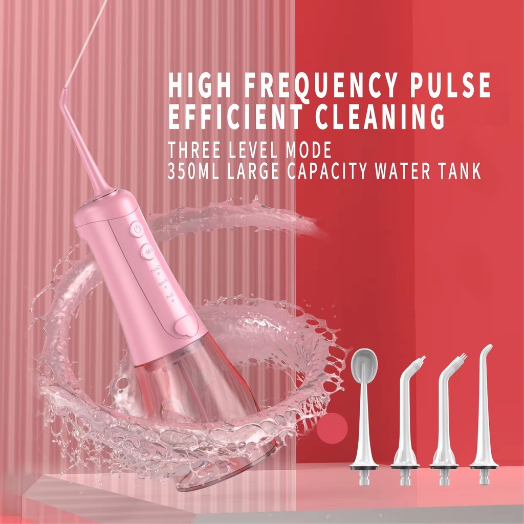 Hisoka Water Flosser ฟัน Rinser ไฟฟ้า IPX7 Water Flosser เครื่องทําความสะอาดฟันในครัวเรือนถังน้ําขนา