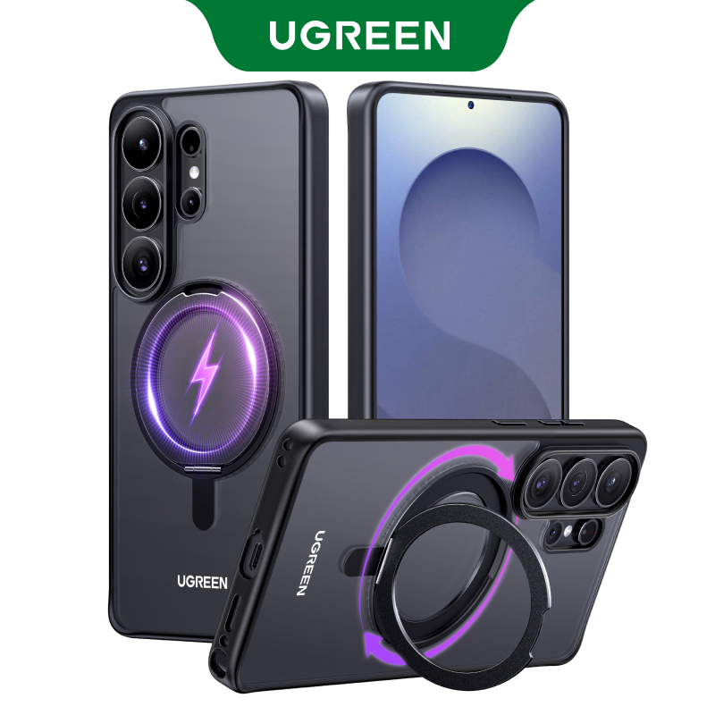【Samsung S26 Ultra】UGREEN เคสแม่เหล็ก ขาตั้งแบบหมุน 360° กันกระแทกแบบรอบด้าน Magnetic ring holder ca