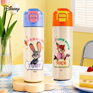 Disney กระติกน้ําร้อนสําหรับเด็ก ดิสนีย์ ขวดน้ําเฉพาะโรงเรียน 316 เกรดอาหารหมีสตรอเบอร์รี่ชายและหญิงระดับประถมศึกษาโดยตรงถ้วยดื่ม
