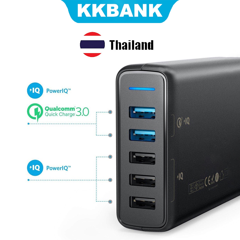 KKBANK By ANK Premium 63W 5-Port พร้อม Power Delivery (PD) Fast Charger อุปกรณ์ที่รองรับ