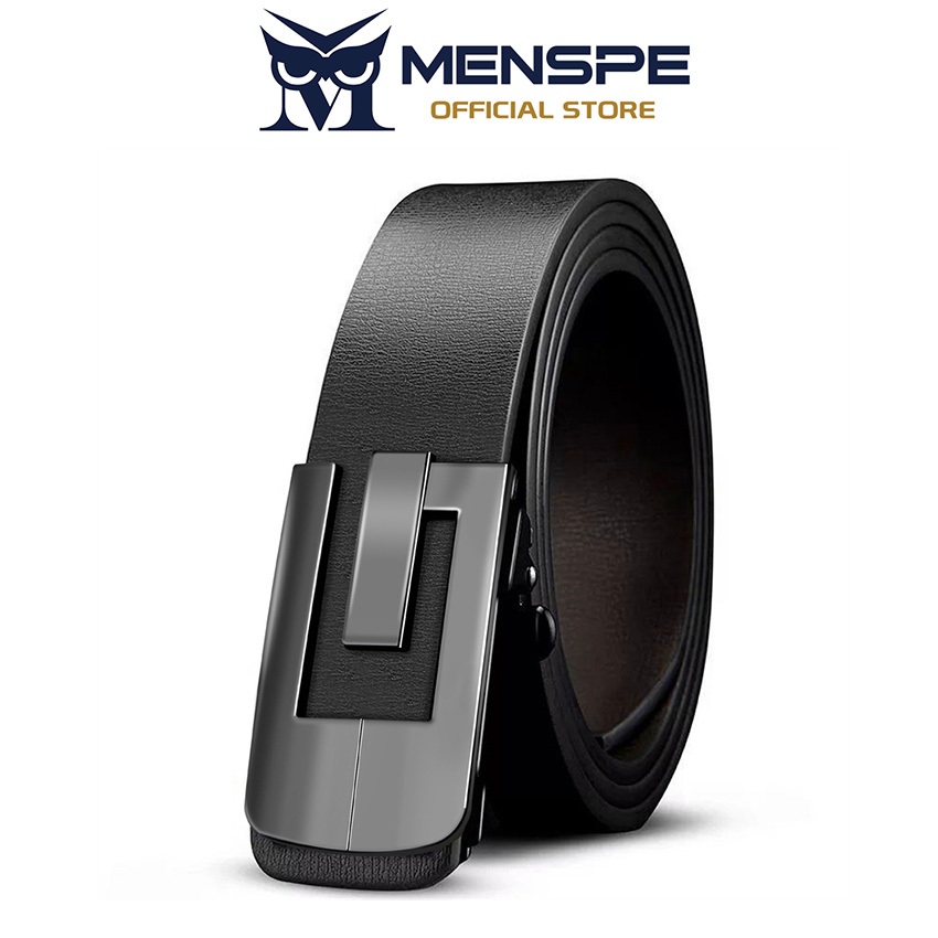 เข็มขัดแฟชั่น menspe สำหรับงานและยามว่าง เข็มขัดหนังคู่ layer สำหรับผู้ชาย