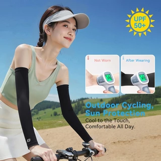 SolidFit Arm Sleeves ปลอกแขนฤดูร้อน พร้อมปลอกนิ้ว กันแสง UV เย็น-เย็น สำหรับปั่นจักรยานและกีฬา ออกกำลังกาย กลางแจ้ง