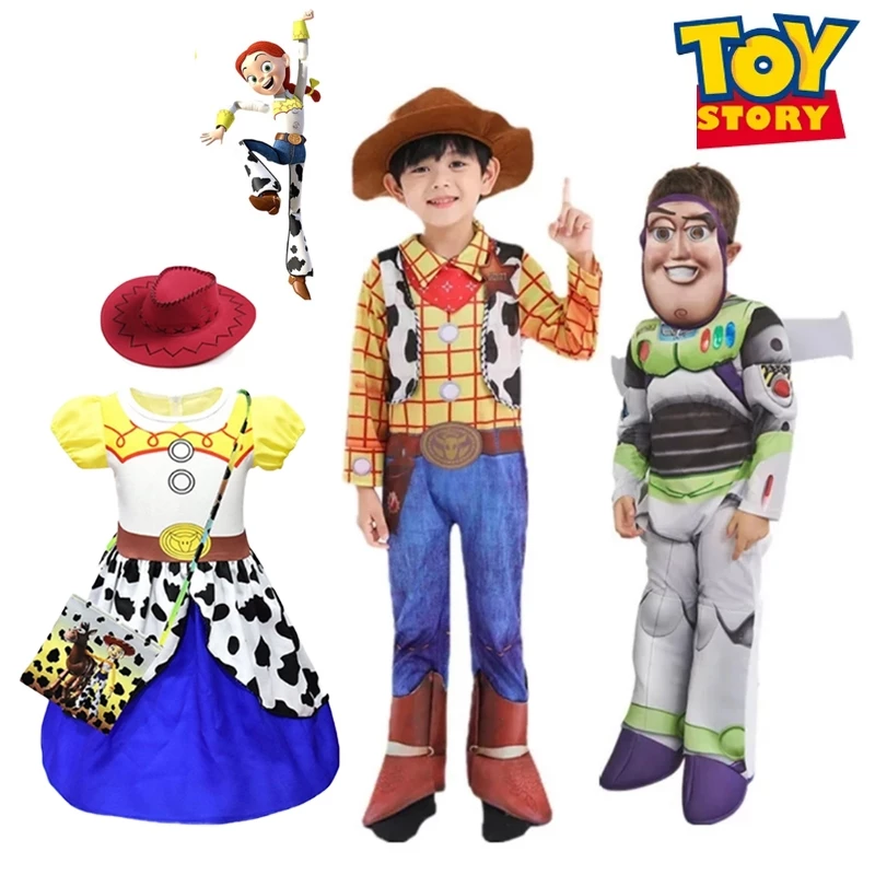 ชุดจั๊มสูทคอสเพลย์ Toy Story Buzz Lightyear Woody เหมาะกับงานปาร์ตี้ฮาโลวีน สําหรับเด็กผู้ชาย