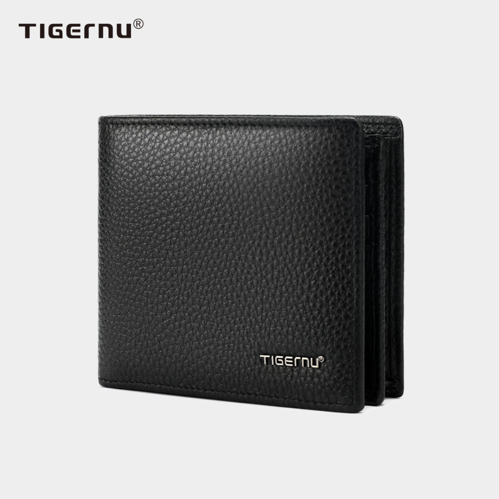 Tigernu 8002 กระเป๋าสตางค์หนังวัวใบสั้นพร้อมกล่องใส่บัตร