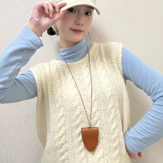 Cyxus ที่ใส่แว่นตา หนังแกะ PU สีน้ำตาล โมเดล 7801Z57