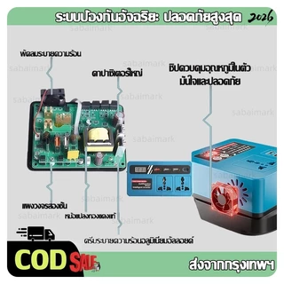 เหมาะสำหรับรุ่นMakitaอินเวอร์เตอร์อัจฉริยะสากลสำหรับแบตเตอรี่ลิเธียม 21Vตัวแปลงหม้อแปลงอัจฉริยะขนาดเล็กแบบพกพา [ใหม่หลายฟังก์ชัน] อินเวอร์เตอร์แบตเตอรี่ลิเธียม