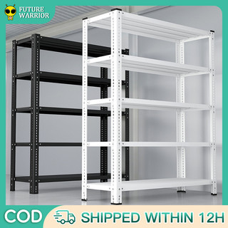 【100% Metal】6layer Metal Rack Steel Rack Goods Storage Shelf Heavy Duty Adjustable Stainless Rack