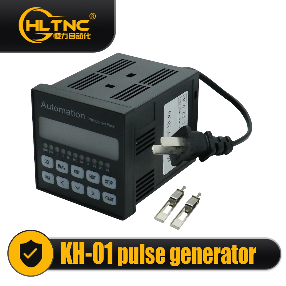HLTNC KH-01 ตัวควบคุมมอเตอร์แบบแกนเดี่ยว Stepper/Servo – เครื่องกําเนิดไฟฟ้าชีพจร PLC ที่ตั้งโปรแกรมได้ 40KHz 99 ขั้นตอน AC 100-240V สําหรับ CNC