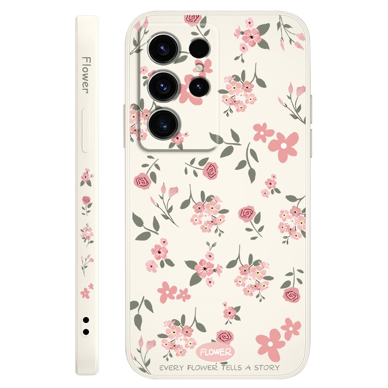 เคสโทรศัพท์สําหรับ Samsung Galaxy S26 Plus Ultra 5G ดอกไม้สีชมพูซิลิโคน ราคา ถูกที่สุด ดีลบีเคเค แกลเลอรีภาพที่ 7