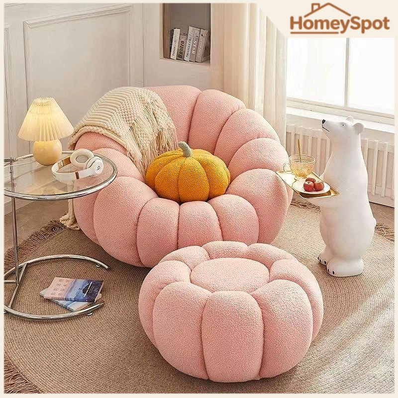 เก้าอี้ฟักทองคนขี้เกียจ, โซฟาครีมเดี่ยว, เสื่อเฟอร์เรเดค, โซฟาขนาดเล็ก, ห้องนอนบนระเบียง, นอนได้