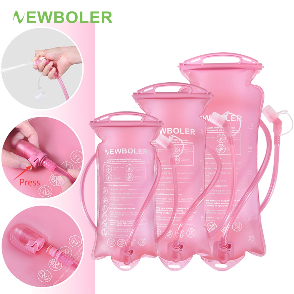 ถุงเก็บน้ำพกพา Newboler ขนาด 1L-3L ผลิตจากวัสดุ TPU ปลอดภัย BPA-Free เหมาะสำหรับกิจกรรมกลางแจ้งและออกกำลังกาย