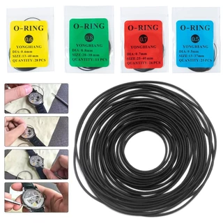 [bigdeals365] 1แพ็ค0.5/0.6/0.7/0.8มมนาฬิกาโอริงกันน้ํายางนาฬิกาปกหลังปะเก็นซ่อมนาฬิกาสําหรับช่างซ่อมเครื่องมืออุปกรณ์เสริมหุ้นใหม