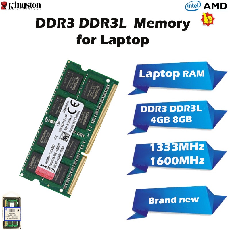 DDR3 DDR3L แล็ปท็อป RAM 2/4G/8GB 1066/1333/1600MHz PC3L-12800SODIMM หน่วยความจําอัพเกรดที่ดีที่สุด