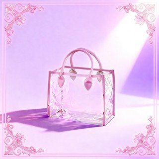 [CHEN] กระเป๋าใส pvc Tote Bag กระเป๋าช้อปปิ้งใสกระเป๋ากันน้ํ…