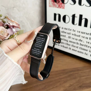 สําหรับ Samsung Galaxy Fit 3 สายแม่เหล็กหนังเปลี่ยนสร้อยข้อมือ Loop Smartwatch เข็มขัดเหมาะสําหรับผู้ชายและผู้หญิง Samsung Fit 3