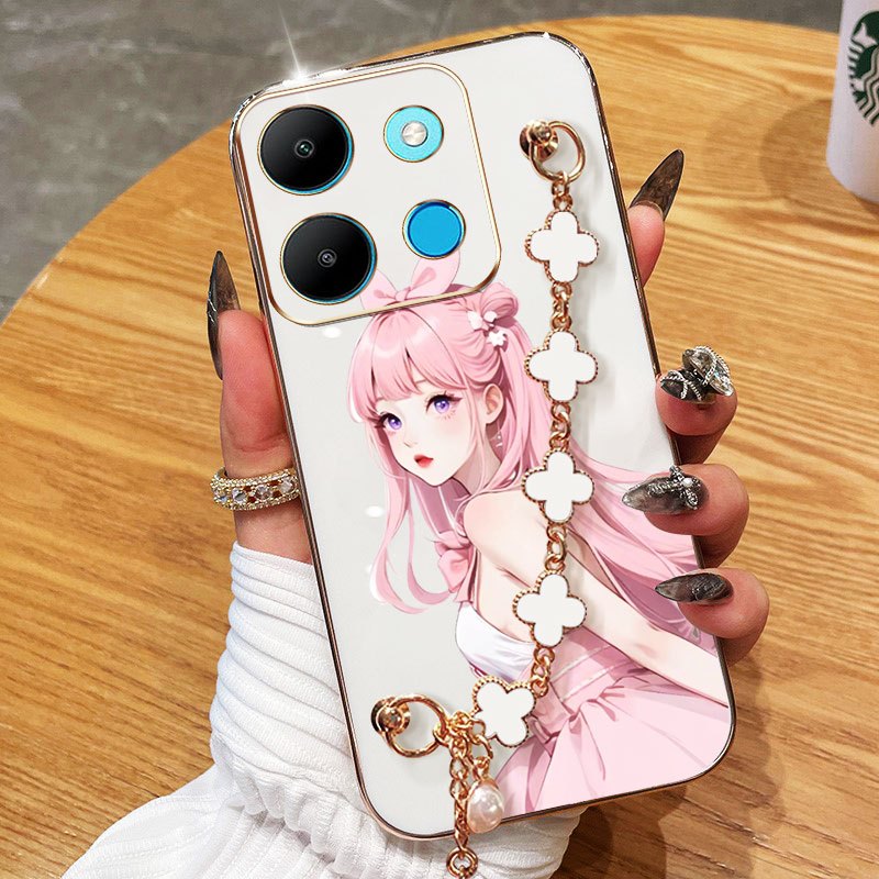 YBD เคสโทรศัพท์สําหรับ Xiaomi POCO F8 Pro POCO F8 Ultra Redmi K90 Pro Max Electroplating Beauty Girl