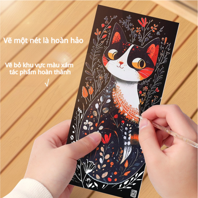 ของเล่นภาพวาดรอยขีดข่วน-การออกกําลังกายความเข้มข้น, Decompress Development Art Creativity