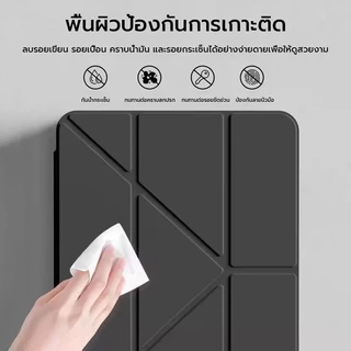 OSGEER Y พับพร้อมที่ใส่ดินสอสําหรับ iPad 12th 11th 10th Generation A16 2025 Air 8/7/ 6 11/ นิ้ว M4 M3 M2/Air 5/4 10.9/Pro 11/13 นิ้ว M4/M5 Auto Sleep/W โคฟ